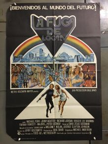 Cine: AES75 LA FUGA DE LOGAN CIENCIA FICCION FARRAH FAWCETT-MAJORS SCIFI POSTER ORIGINAL 70X100 ESTRENO